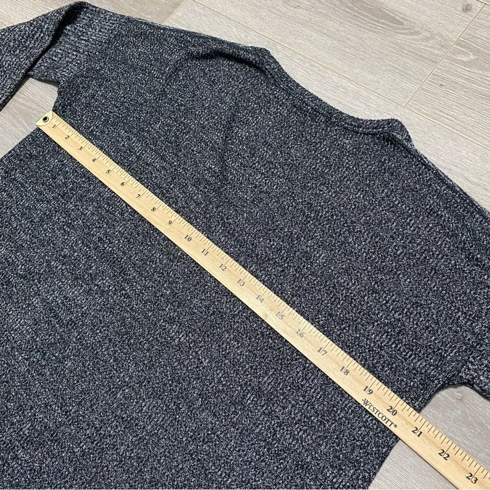 Rag & Bone Sweater Womens Medium Heather Gray V Neck Long Sleeve Rayon Polyester - Picture 4 of 8